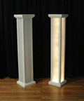 Wood Column w/lights, 60"